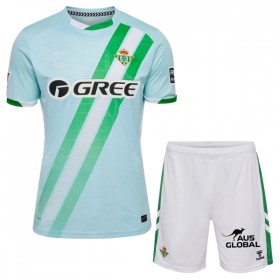 Virallinen pelipaita Real Betis Vieras 2025-26 Lyhythihainen - Lasten ( + Lyhyet housut )